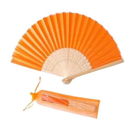 Fächer 20/80 Pcs Hochzeit Handgemachte Seide Fan Hochzeit Und Party Mit Tasche(Color09,50 Pcs) von ZHOUXYFDC