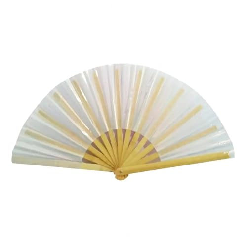 Fächer PVC-Faltventilator, schillernder Handventilator, Sommer-Kühlventilator, Dekoration, Tanz-Performance-Requisiten, Pop-Party-Zubehör(Color03) von ZHOUXYFDC