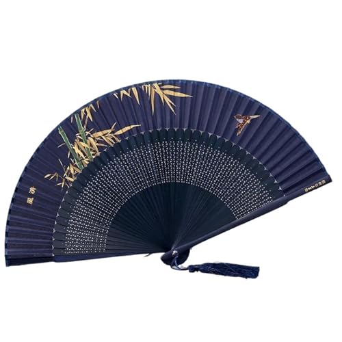 Fächer Seide Falten Tanz Tragbare Vintage Dame Falten Landschaft Sommer Frauen Hand Fan(Color09) von ZHOUXYFDC