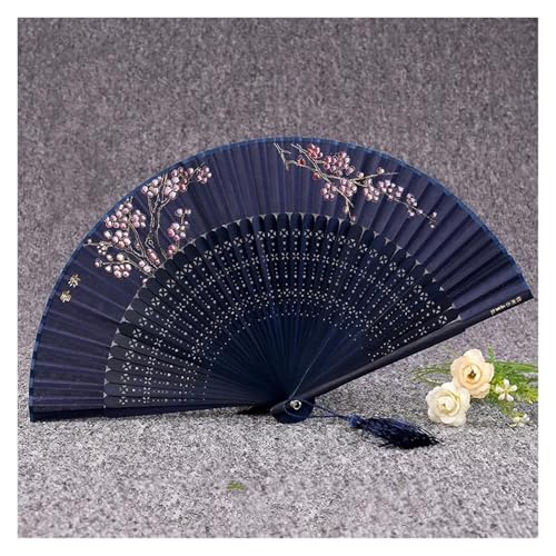 Fächer Seide Falten Tanz Tragbare Vintage Dame Falten Landschaft Sommer Frauen Hand Fan(Color10) von ZHOUXYFDC