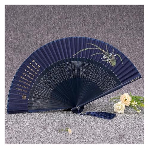 Fächer Seide Falten Tanz Tragbare Vintage Dame Falten Landschaft Sommer Frauen Hand Fan(Color11) von ZHOUXYFDC
