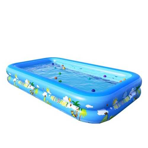 Kinderpool Aufblasbar Aufblasbare Schwimmen Pool PVC Große Familie Party Pools Im Freien Verdickt Sommer(120cm) von ZHOUXYFDC