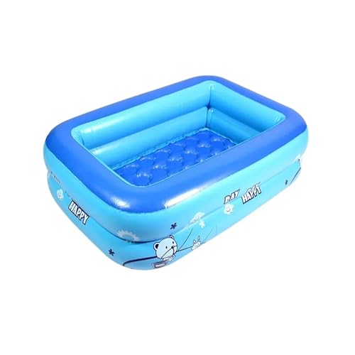 Kinderpool Aufblasbar Aufblasbarer quadratischer Swimmingpool, aufblasbarer Pool for den Außenbereich, großer Außenpool for Zuhause(2-80cm inflator) von ZHOUXYFDC