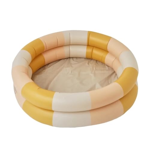 Kinderpool Aufblasbar PVC Verdickt Ozean Bälle Zelt Spielzeug Sommer Spielzeug Aufblasbare Schwimmen Pool Haushalt Garten Hof(Yellow,44.89in) von ZHOUXYFDC