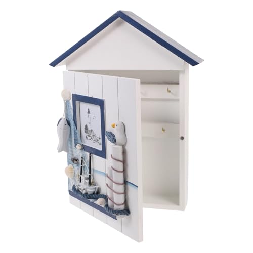 Schlüsselkasten Schlüsselkasten aus Holz, zur Wandmontage, Schlüsselhalter, Aufbewahrungsbox, Organizer for Zuhause und Büro von ZHOUXYFDC