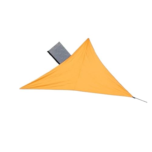 Sonnensegel Dreieckig 3x3x3,0 M Faltbares, wasserdichtes Dreieck-Sonnensegel-Vordach for Outdoor-Aktivitäten, Hinterhof-Markise, Campingzelte, Schattentuch(1pc orange) von ZHOUXYFDC