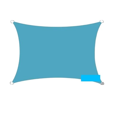 Sonnensegel Dreieckig Dreieckiges Sonnenschutzsegel, wasserdichter Gartensonnenschirm, UV-beständiger Sonnenschutz, Vordach for den Innenhof, Campingpool im Hinterhof(Lake Blue 3.6x3.6m) von ZHOUXYFDC