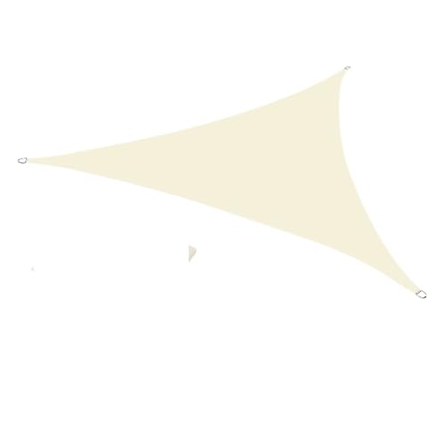 Sonnensegel Dreieckig Wasserdichtes Garten-Sonnensegel, rechtwinkliges Dreieck, Gartendach mit Seilen, UV-Block, Terrassen-Sonnenschutz, Sonnenschutzmarkisen, Sonnenschutz(BEIGE,360x360x360CM) von ZHOUXYFDC