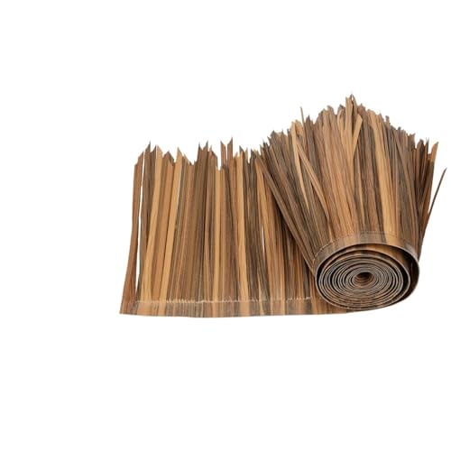 Synthetisches Strohdach Rolle Gras Künstliches Strohdach for Gartenterrasse im Freien Regenschirmabdeckung 1m x 50cm Strohdach Stroh Simulation Panel Palm Stroh(Color4) von ZHOUXYFDC