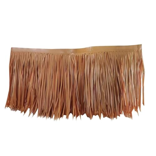 Synthetisches Strohdach Rolle Künstliches Strohdach Reet 39,4x19,7 Zoll Zubehör Dach Palm Boot Hütte Rollen Bar Dekor PE Synthetisches Material for Gartenzaun(Style E) von ZHOUXYFDC