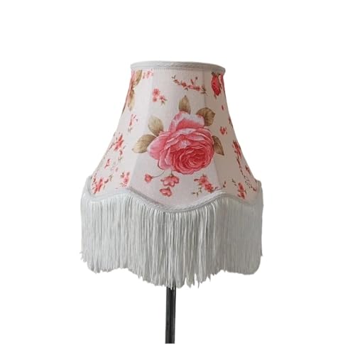Tassel Lampenschirm Blumenquasten-Lampenschirm, kreative Nachttischlampenabdeckungen for Tischlampen, Beleuchtungszubehör(Color-04) von ZHOUXYFDC