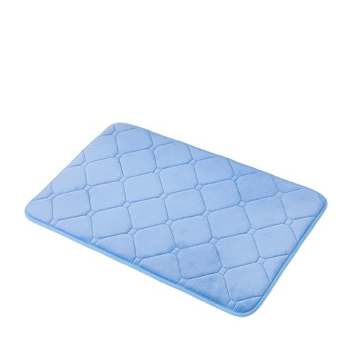 ZHOUXYFDC Anti Rutsch Matte Badematte aus Memory-Schaum, saugfähig, Badezimmerteppich, Badematte, rutschfeste Fußmatten, Küchenläufer, Toilette, Wohnzimmer, Blauer Teppich(Diamond Light Blue,50x80cm) ZHOUXYFDC Anti Rutsch Matte Badematte aus Memory-Schaum, saugfähig, Badezimmerteppich, Badematte, rutschfeste Fußmatten, Küchenläufer, Toilette, Wohnzimmer, Blauer Teppich(Diamond Light Blue,50x80cm) von ZHOUXYFDC