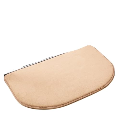 ZHOUXYFDC Anti Rutsch Matte Home Badematte Coral Fleece Badezimmer Teppich Wasseraufnahme Rutschfester Memory Foam Saugfähig Waschbar Teppich Bodenmatte(Brown,50CMx80CM) von ZHOUXYFDC