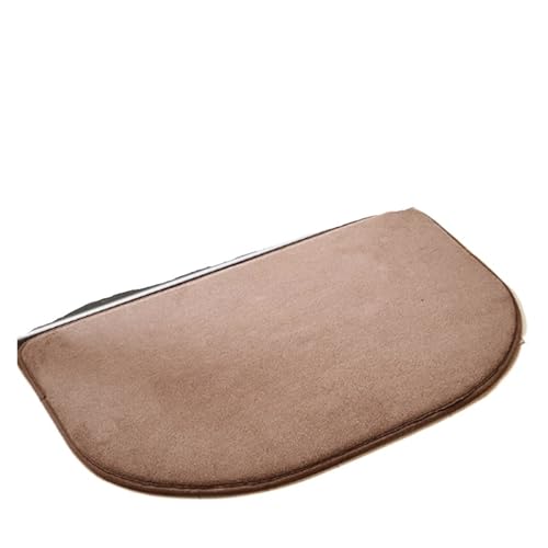 ZHOUXYFDC Anti Rutsch Matte Home Badematte Coral Fleece Badezimmer Teppich Wasseraufnahme Rutschfester Memory Foam Saugfähig Waschbar Teppich Bodenmatte(Coffee,50CMx80CM) von ZHOUXYFDC