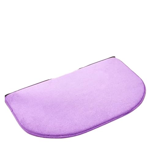 ZHOUXYFDC Anti Rutsch Matte Home Badematte Coral Fleece Badezimmer Teppich Wasseraufnahme Rutschfester Memory Foam Saugfähig Waschbar Teppich Bodenmatte(Purple,40CMx60CM) von ZHOUXYFDC