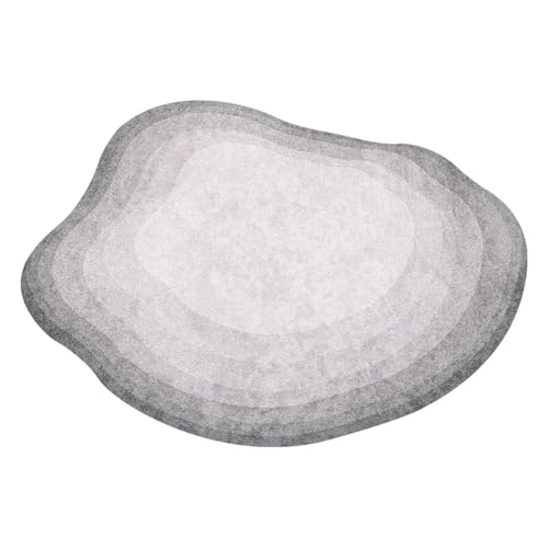 ZHOUXYFDC Anti Rutsch Matte Unregelmäßige Teppiche for Wohnzimmerdekoration Teppiche for Schlafzimmerdekor Teppich Rutschfester Flächenteppich Kurzflor-Bodenmatte(Pink,100x160cm) von ZHOUXYFDC