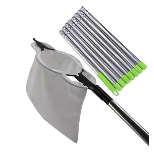 ZHOUXYFDC Apfelpflücker Klinge Obstpflücker Höhenfruchtsammler Werkzeuge Teleskopstange Gartenpflückwerkzeug(3.2M 8 Sections) von ZHOUXYFDC