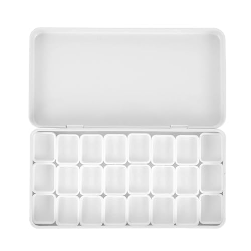 ZHOUXYFDC Aquarell Leerkasten 12/21/24/45 Grids Leere Aquarellfarbe Grid Pfannen Ölfarben Tablett Eisen Aufbewahrungsbox Künstler Palette Kunst liefert(24grids 1ml pans) von ZHOUXYFDC