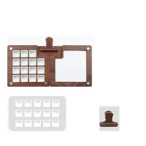 ZHOUXYFDC Aquarell Leerkasten 15 Grids Reise Holz Pigment Malerei Box Palette for Aquarell Ölfarbe Kunst Liefert ZHOUXYFDC Aquarell Leerkasten 15 Grids Reise Holz Pigment Malerei Box Palette for Aquarell Ölfarbe Kunst Liefert von ZHOUXYFDC