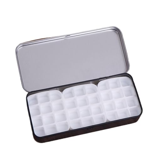 ZHOUXYFDC Aquarell Leerkasten Leere Aquarell-Blechdose, 36 Fächer, Mini-Aquarellpalette, Reise-Malerei, Farbwanne, Kunstbedarf ZHOUXYFDC Aquarell Leerkasten Leere Aquarell-Blechdose, 36 Fächer, Mini-Aquarellpalette, Reise-Malerei, Farbwanne, Kunstbedarf von ZHOUXYFDC