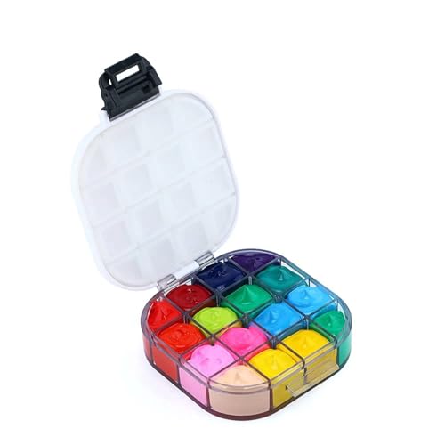 ZHOUXYFDC Aquarell Leerkasten Versiegelte feuchtigkeitsspendende Farbwanne mit 16 Fächern, faltbare Palette, Pigment-Aufbewahrungsbox for Aquarell- und Ölgemälde, Künstlerbedarf ZHOUXYFDC Aquarell Leerkasten Versiegelte feuchtigkeitsspendende Farbwanne mit 16 Fächern, faltbare Palette, Pigment-Aufbewahrungsbox for Aquarell- und Ölgemälde, Künstlerbedarf von ZHOUXYFDC