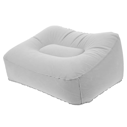ZHOUXYFDC Aufblasbare Fußstütze Kissen 2 Pcs Inflatable Footrest Portable Travel Pillow for Train Home Use Outdoor Furniture with Quick Inflate Deflate Function(BlueSize 1) von ZHOUXYFDC