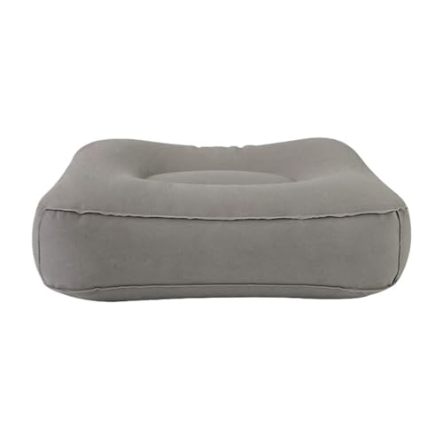 ZHOUXYFDC Aufblasbare Fußstütze Kissen 3 Layers Self Inflatable Footrest Pillow Portable Plane Train Feet Rest Pad Height Adjustable Car Travel Pillow(1 Layer Grey) von ZHOUXYFDC