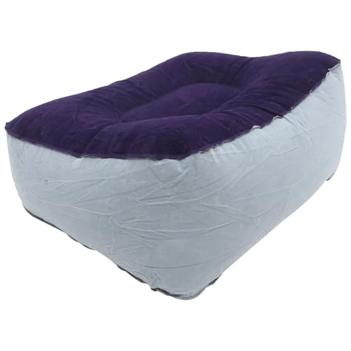 ZHOUXYFDC Aufblasbare Fußstütze Kissen Inflatable Foot Rest Pillow Travel Footrest Cushion Portable Leg Lift Pad for Plane Train Office Home Foot Stool von ZHOUXYFDC