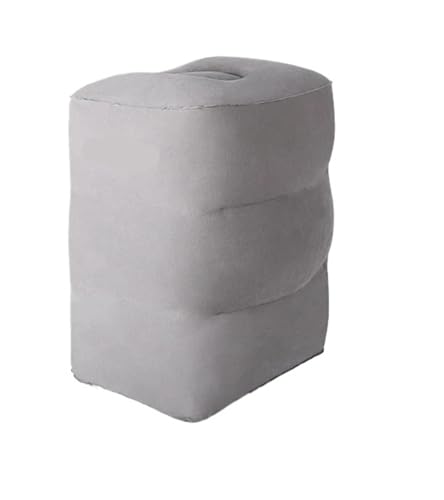 ZHOUXYFDC Aufblasbare Fußstütze Kissen Inflatable Foot Rest Pillow Travel Portable Adjustable Layers Height Stool for Airplane Car Pillow Foot Rest Leg Cushion Pillow(Green) von ZHOUXYFDC