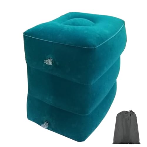 ZHOUXYFDC Aufblasbare Fußstütze Kissen Inflatable Travel Pillow Foot Rest Kids Car Airplane Sleeping Bed Leg Support Height Adjustable Footrest Pillow for Long Trips(Orange) von ZHOUXYFDC