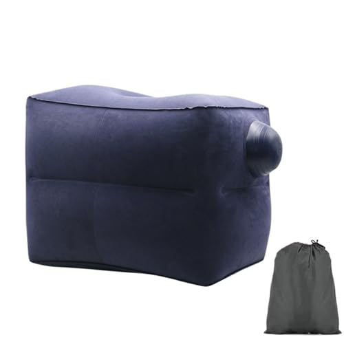 ZHOUXYFDC Aufblasbare Fußstütze Kissen Inflatable Travel Pillow Foot Rest Kids Car Airplane Sleeping Bed Leg Support Height Adjustable Footrest Pillow for Long Trips(Yellow 1) von ZHOUXYFDC