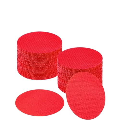 ZHOUXYFDC Schlüsselkasten 10 STÜCKE Teppichaufkleber Magic Mark Klassenzimmer Seine Sitzen Teppichflecken Bunte Markierung Runde for Raumdekoration(10PCS 10CM Red) von ZHOUXYFDC