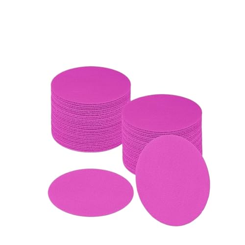 ZHOUXYFDC Schlüsselkasten 10 STÜCKE Teppichaufkleber Magic Mark Klassenzimmer Seine Sitzen Teppichflecken Bunte Markierung Runde for Raumdekoration(10PCS 12CM Pink) von ZHOUXYFDC