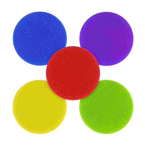 ZHOUXYFDC Schlüsselkasten 30 Pcs Boden Flecken Sport Aufkleber Runde Teppiche Teppich Marker for Familie Training Klassenzimmer von ZHOUXYFDC