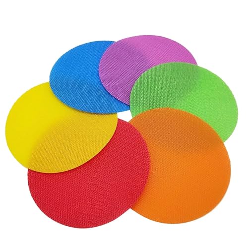 ZHOUXYFDC Schlüsselkasten 30Pcs 4 Zoll Teppich Flecken Sitzen Marker Flexible Boden Klassenzimmer Sitz Teppich Matten von ZHOUXYFDC