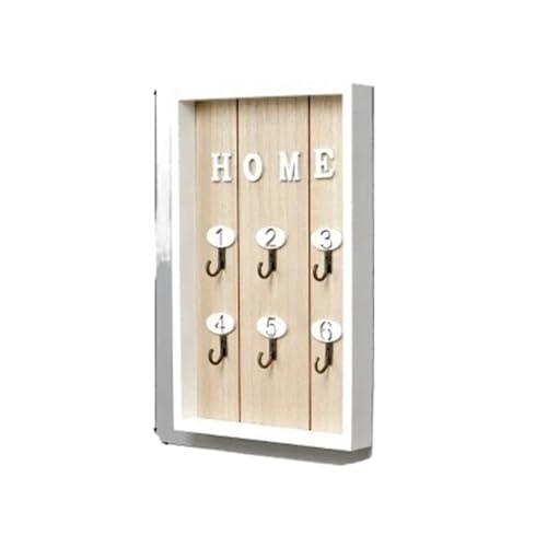 ZHOUXYFDC Schlüsselkasten Haken Wandhaken Schlüsselhalter Wand Home Tastatur Quittungsschlüsselkasten Regal Schlüsselkasten Schmuckregal Wandbehang Holzhaken(1) von ZHOUXYFDC