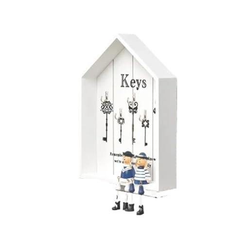 ZHOUXYFDC Schlüsselkasten Haken Wandhaken Schlüsselhalter Wand Home Tastatur Quittungsschlüsselkasten Regal Schlüsselkasten Schmuckregal Wandbehang Holzhaken(3) von ZHOUXYFDC