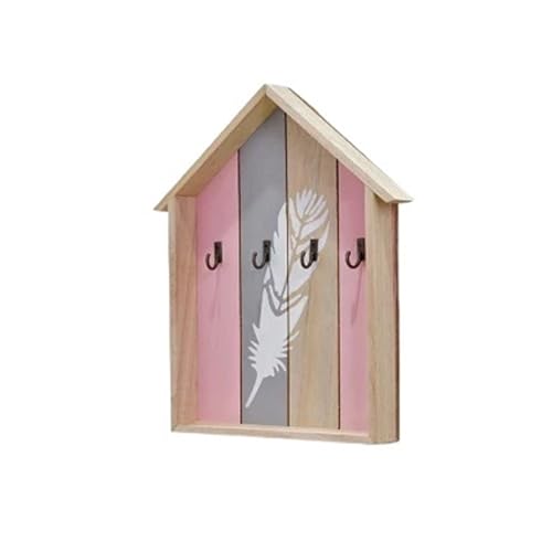 ZHOUXYFDC Schlüsselkasten Haken Wandhaken Schlüsselhalter Wand Home Tastatur Quittungsschlüsselkasten Regal Schlüsselkasten Schmuckregal Wandbehang Holzhaken(6) von ZHOUXYFDC