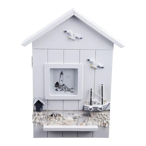 ZHOUXYFDC Schlüsselkasten Haus aus Holz for Schlüsselhalter Box for Fall Wand montiert hängen Schrank Lagerung Home(AA) von ZHOUXYFDC