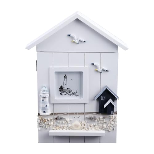 ZHOUXYFDC Schlüsselkasten Haus aus Holz for Schlüsselhalter Box for Fall Wand montiert hängen Schrank Lagerung Home(COLOR2) von ZHOUXYFDC