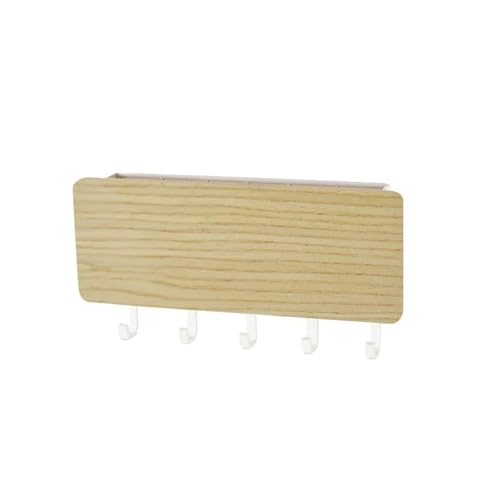 ZHOUXYFDC Schlüsselkasten Multifunktionales Aufbewahrungsregal for Kleinigkeiten, Wand-Schlüsselbrett, Wandbehang, Kleiderbügel, Wand-Organizer, rechteckige Schlüsselbretthaken(White) von ZHOUXYFDC