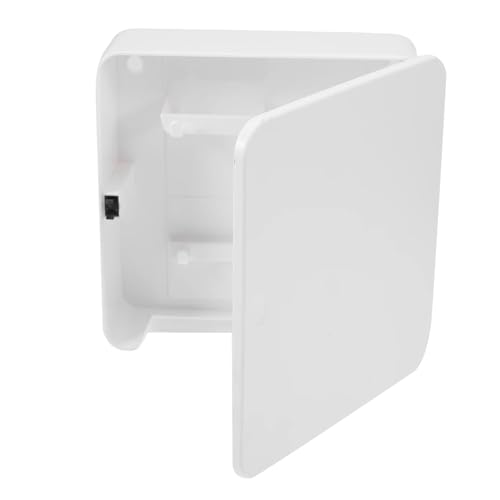 ZHOUXYFDC Schlüsselkasten Schlüssel Lagerung Box Wand Rack Halter Keychain Attraktion Tür Aufhänger Hause Kunststoff Zurück Büro Vintage Schlüssel(White) von ZHOUXYFDC