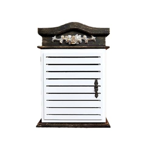 ZHOUXYFDC Schlüsselkasten Schlüsselkasten aus Holz zur Wandmontage, Schlüsselschrank, Schlüsselhalter for die Wand, rustikale Schlüsselaufbewahrungsbox zur Wandmontage mit 4 Haken, Schlüsselaufhänger ZHOUXYFDC Schlüsselkasten Schlüsselkasten aus Holz zur Wandmontage, Schlüsselschrank, Schlüsselhalter for die Wand, rustikale Schlüsselaufbewahrungsbox zur Wandmontage mit 4 Haken, Schlüsselaufhänger von ZHOUXYFDC