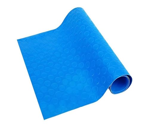 ZHOUXYFDC Schwimmbadleitermatte Poolleitermatte - Schwimmbecken-Stufenmatte + rutschfeste Textur - Leiterpolster for oberirdische Poolfolien und Treppen(Blue B) von ZHOUXYFDC