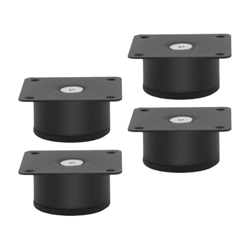 ZHOUXYFDC Tischbeine 4 Stück Möbelbeine Sofabeine Möbelfuß Bodenschoner for Bauernhaus Schlafzimmer(Black 5x3cm) von ZHOUXYFDC