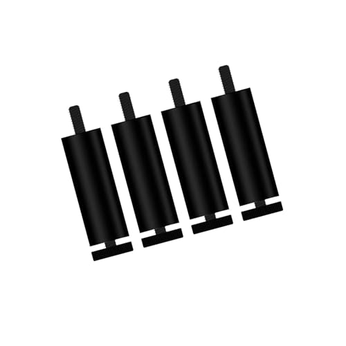 ZHOUXYFDC Tischbeine 4 Stück Sofafüße Möbelbeine Ersatzbeine for Couchtisch Kleiderschrank TV-Ständer(Black 12cm) von ZHOUXYFDC