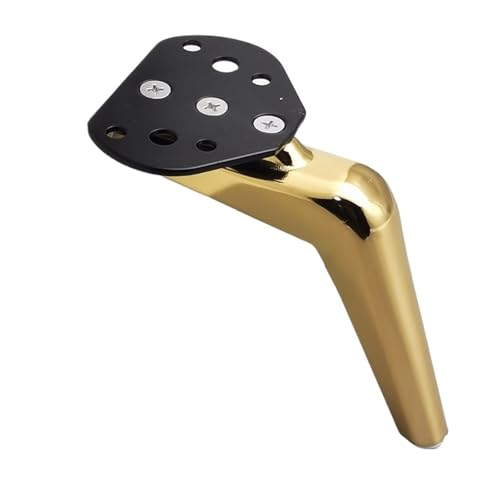 ZHOUXYFDC Tischbeine Dekorative Möbel, Metallbeine, Sofa, dekorative Hardware, Zubehör, Bettfüße, Schrankfuß, Bett, Sofa, Metallbeine(Titanium Golden15cm) von ZHOUXYFDC