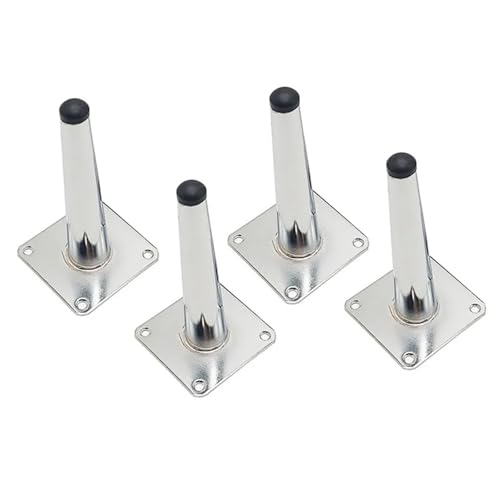 ZHOUXYFDC Tischbeine Urniture Legs Feet, 4 Stück for Sofa, Schrank, Tisch, Schrank, Stuhl, Möbel, konisch, Chrom, 15/20/25 cm, Metallfüße(Bright Gold) von ZHOUXYFDC