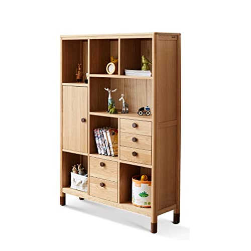 ZHOUYING Bücherregale Bücherregal aus Holz, 110 cm lang, vom Boden bis zur Decke reichender Bücherschrank, geeignet für Schlafzimmer und Wohnzimmer von ZHOUYING