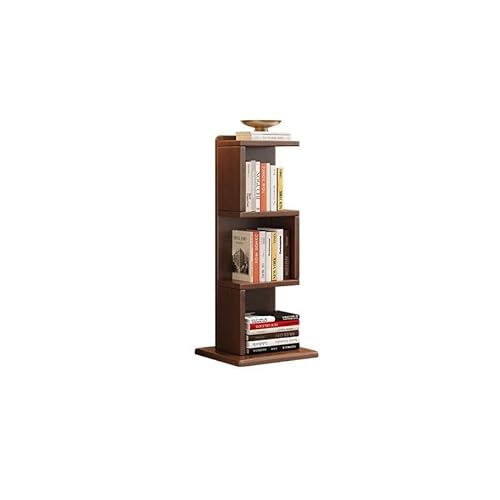 ZHOUYING Bücherregale Bücherregal aus massivem Holz, bodenstehend, für den Haushalt, Schlafzimmer, einfaches Bücherregal, Wohnzimmer, Kleiner Lagerschrank, Bücherregal von ZHOUYING